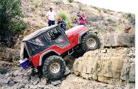 CJ-5 on the first water fall