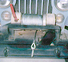 the Ramsey PTO winch you can see the large red handle that engages and dise...